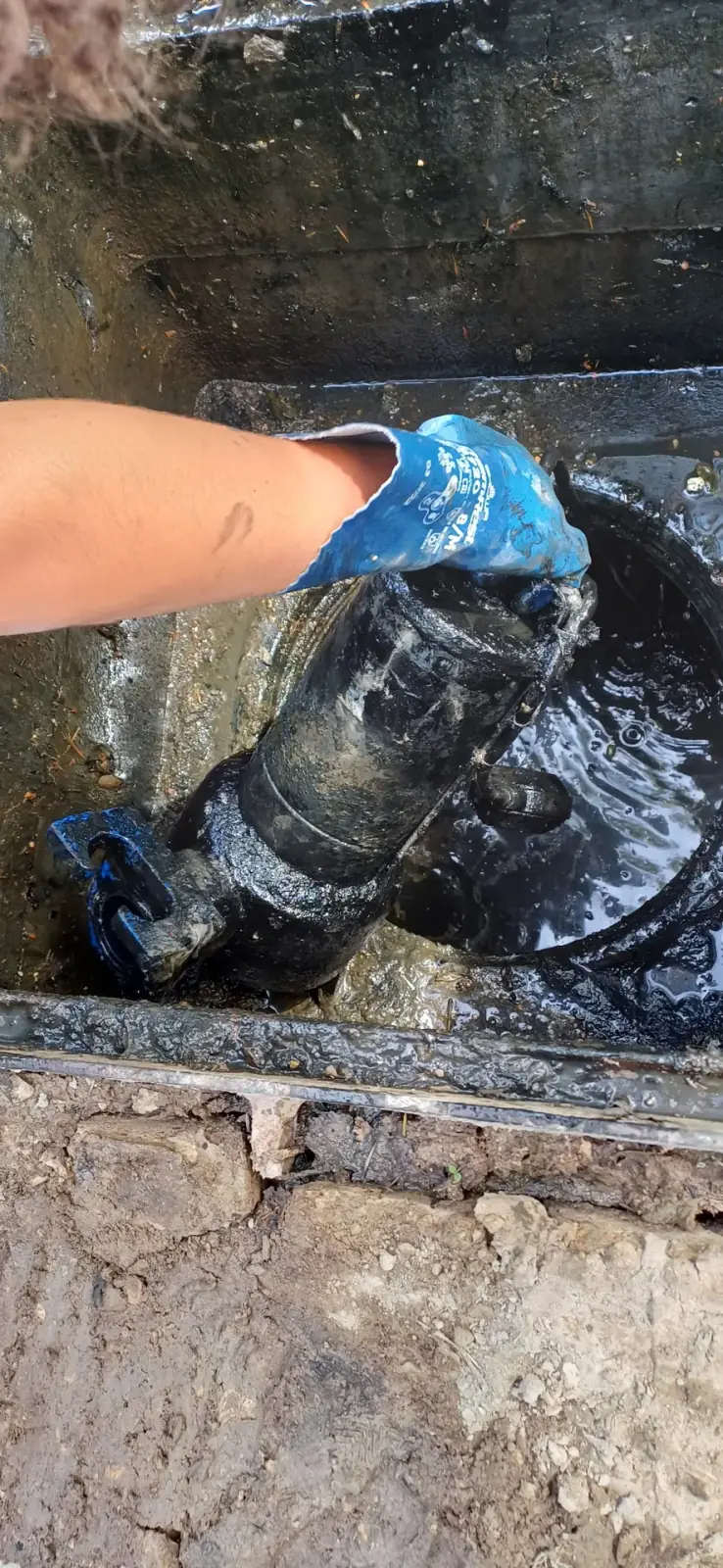 Vérification du clapet anti-retour et de la conduite de refoulement