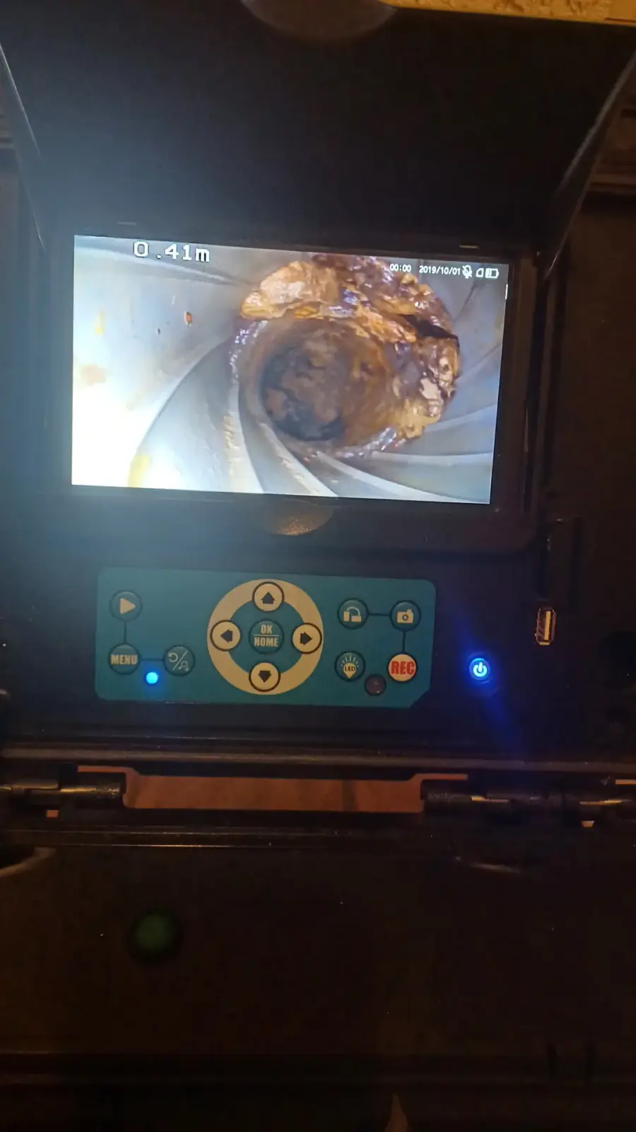 Recherche de bouchon et diagnostic avant débouchage